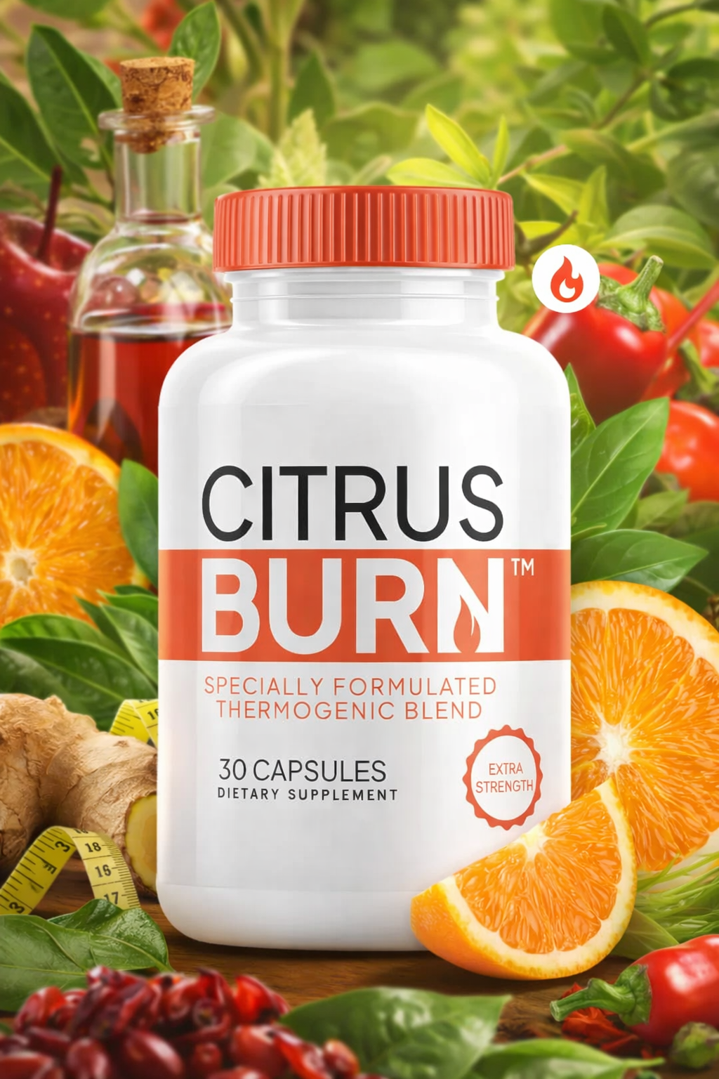 CitrusBurn supplement facts label